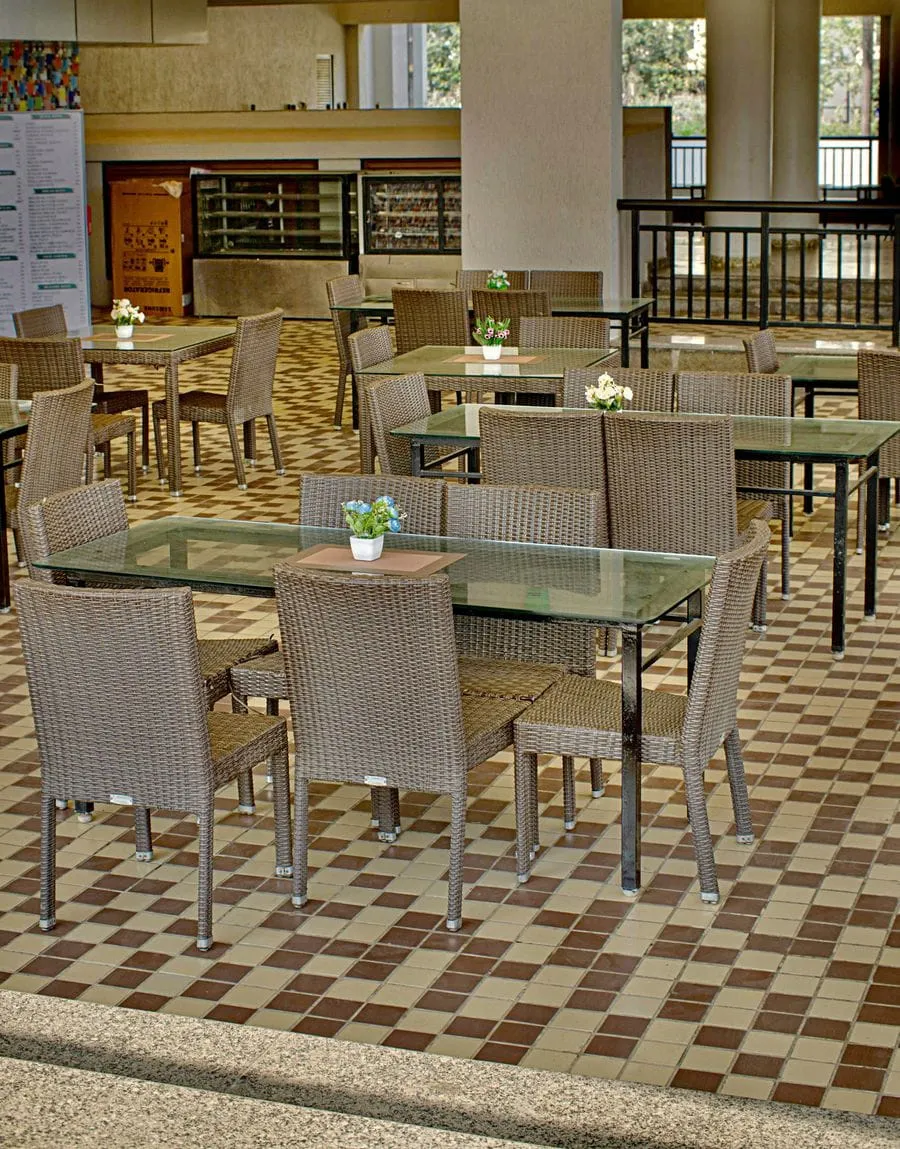 Dining hall seating at Urban Rasoi